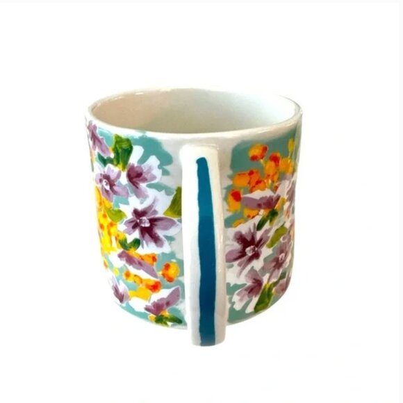 Anthropology "Dawn" Initial Mug Floral Pattern - Letter A - Picture 2 of 6